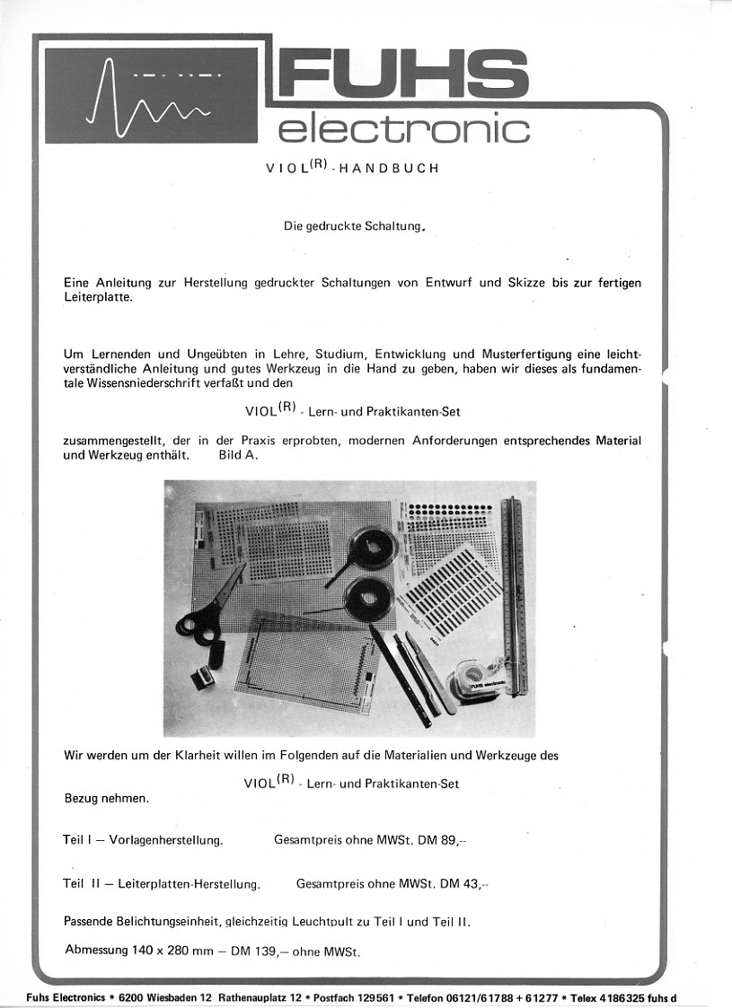 VIOL Handbuch - Die gedruckte Schaltung - Seite 1